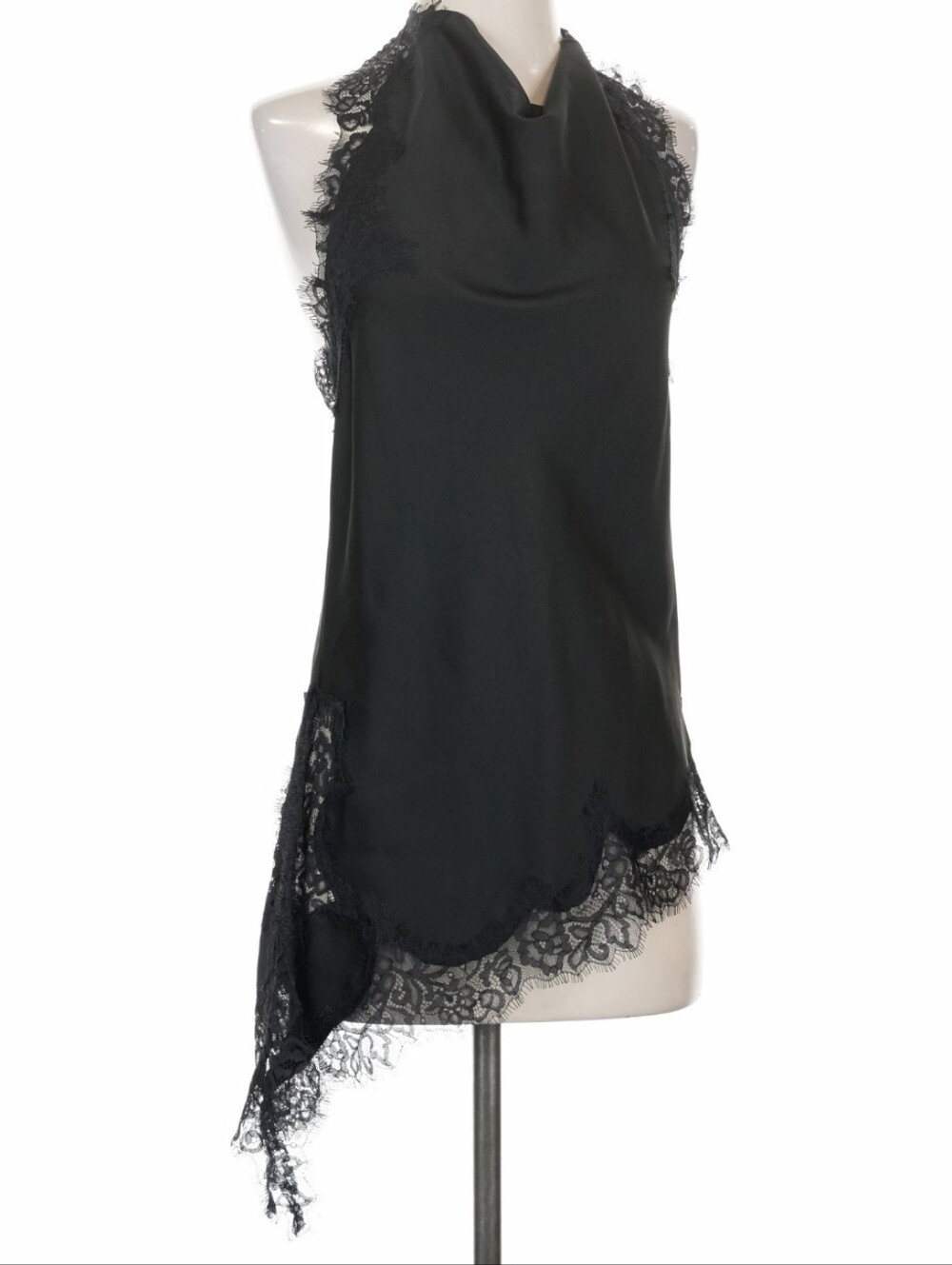 ZARA LACE HALTER TOP BLACK SIZE S - Picture 13 of 13